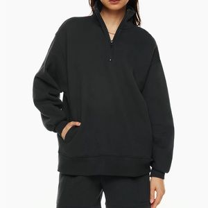 TNA cozy fleece 1/4 zip pullover